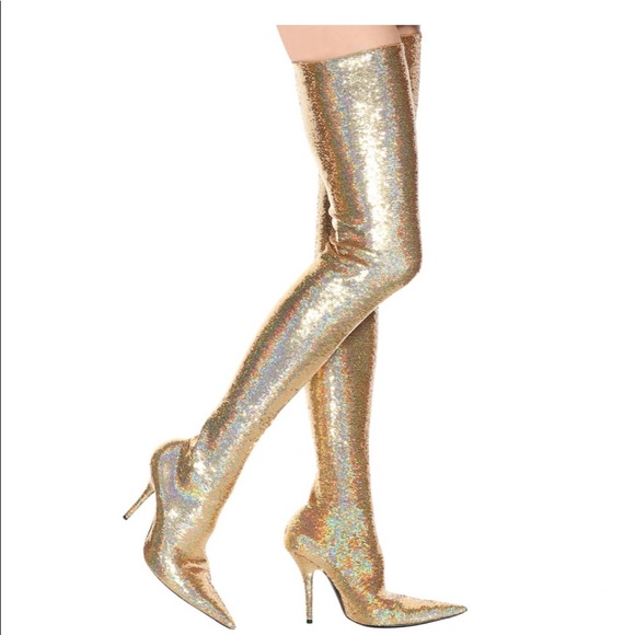 balenciaga sequin boots